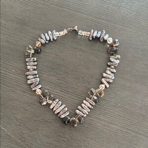 Elegant Black and Silver Beaded Necklace